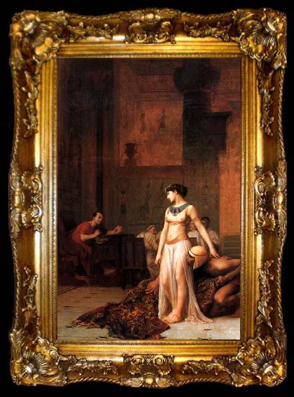 framed  Jean Leon Gerome Cleopatra before Caesar, ta009-2